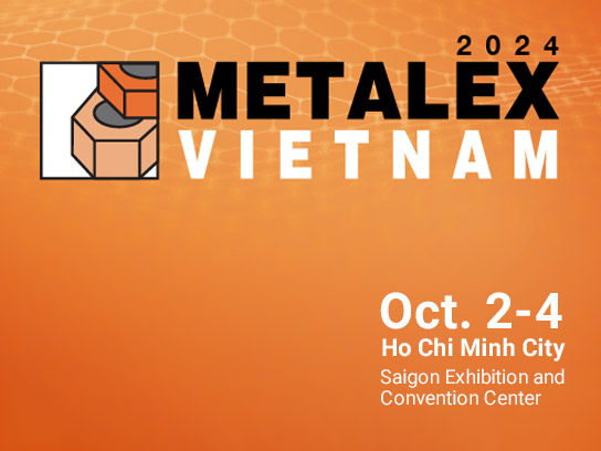 Banner della Fiera Metalex 2024 (Ho Chi Minh City, Vietnam)